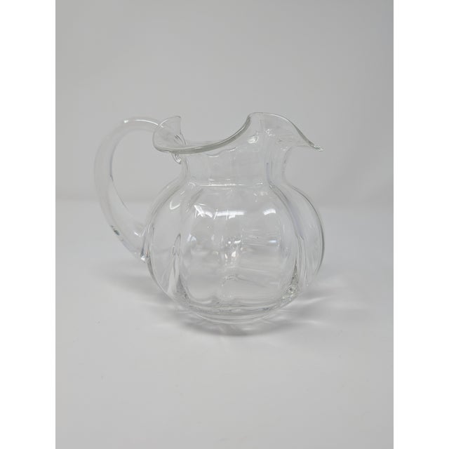 Vintage 1990s Tiffany & Co Handblown Devon Pitchers - A Pair For Sale - Image 11 of 15