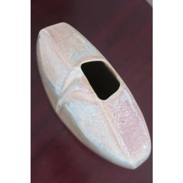 Modernist Pebble Vase in Porcelain by Virebent, France, 1970s For Sale - Image 6 of 12