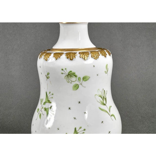 Antique Hand-Painted Porcelain Vase, 1840s For Sale - Image 5 of 7