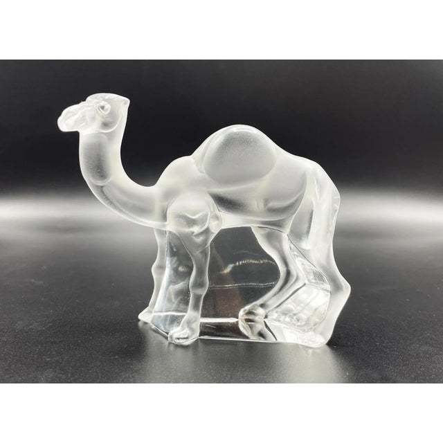 White Tanger Chameau Sculpture from Lalique, 1970s For Sale - Image 8 of 10