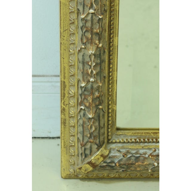 Traditional Large Arch Top Decorator Gold Pier Mirror For Sale - Image 3 of 8