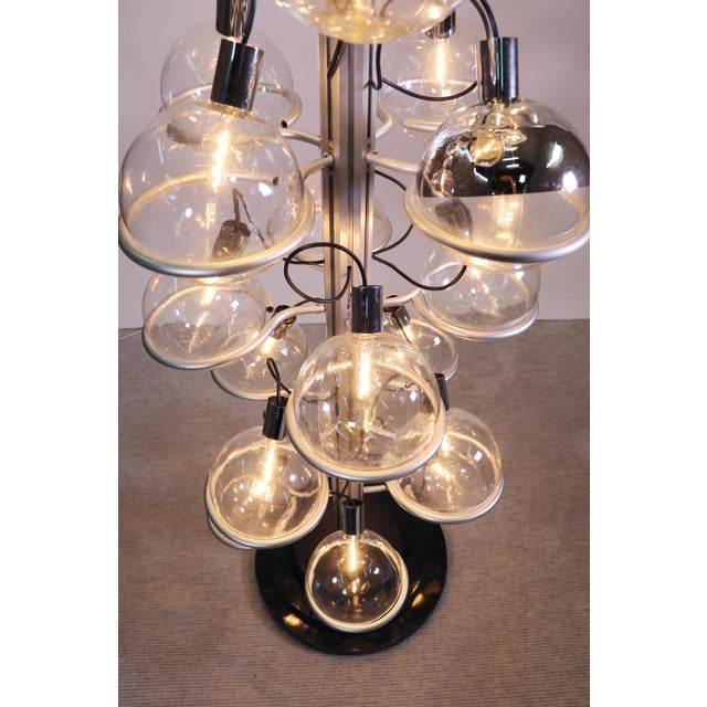 Italian Floor Light with 32 Glass Globes, 1960s For Sale - Image 9 of 18