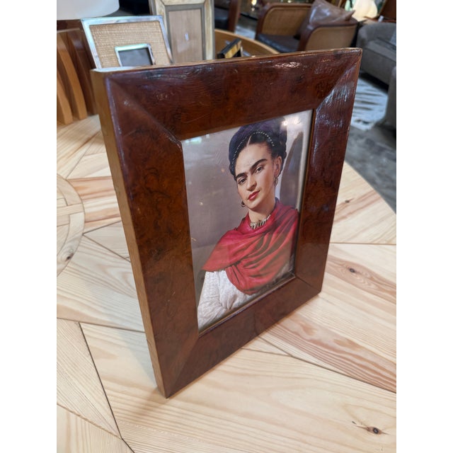 Vintage Aurora Made in Italy Wooden Picture Frame For Sale - Image 4 of 6