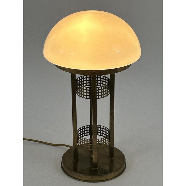 Metal Art Nouveau Brass Table Lamp, Austria, 1980s For Sale - Image 7 of 18