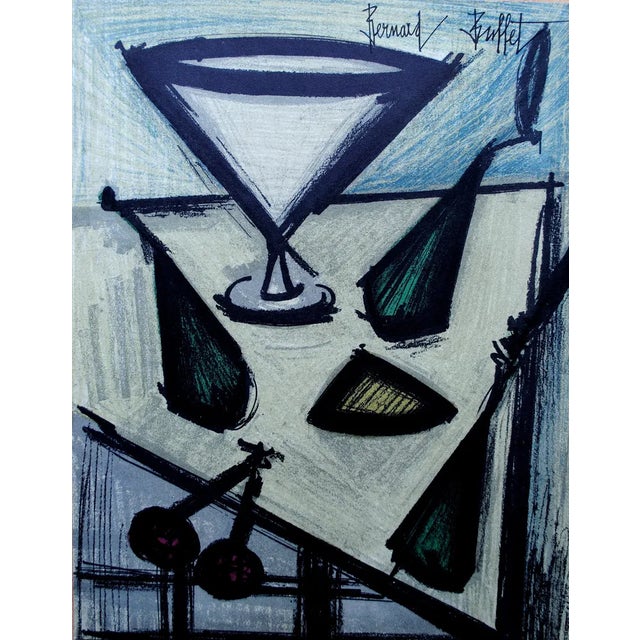Bernard Buffet, Still Life with Fruits, Original Lithograph, 1967 For Sale - Image 6 of 6
