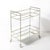 Mid-Century Modern Two-Tier Bar Cart in Antiqued Nickel Finish For Sale - Image 11 of 18