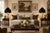 Vintage Neoclassical Cream Urn Lamps With Midnight Black Velvet Fringe Shades - a Pair For Sale - Image 10 of 11