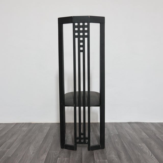 Mid-Century Modern Modern Wooden Throne Chairs by Giorgetti Tris, 1970s, Set of 3 For Sale - Image 3 of 18