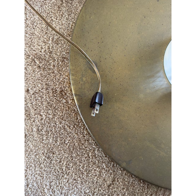 1970s Monumental Chrome, Brass and Lucite Torchiere Floor Lamp by Karl Springer For Sale - Image 10 of 10