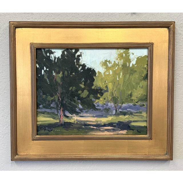 French Original Plein Air Oil Painting For Sale - Image 3 of 3