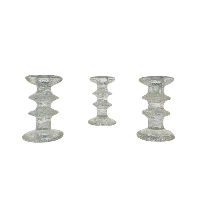 Mid-Century Modern 1960s Set of 12 ‘Festivo’ Glass Candlesticks by Timo Sarpaneva for Iittala, Finland For Sale - Image 3 of 4