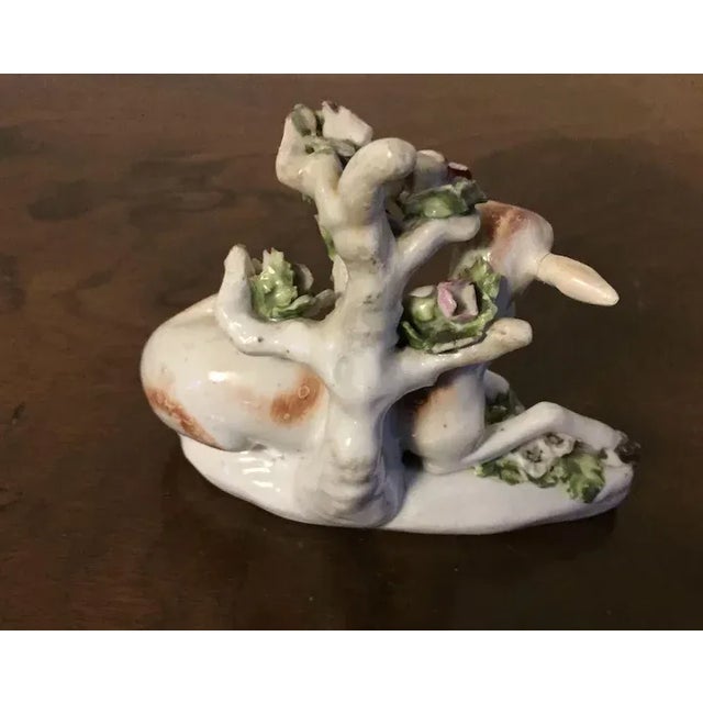 White Antique 1765 English George III Derby Porcelain Deer Figure For Sale - Image 8 of 11