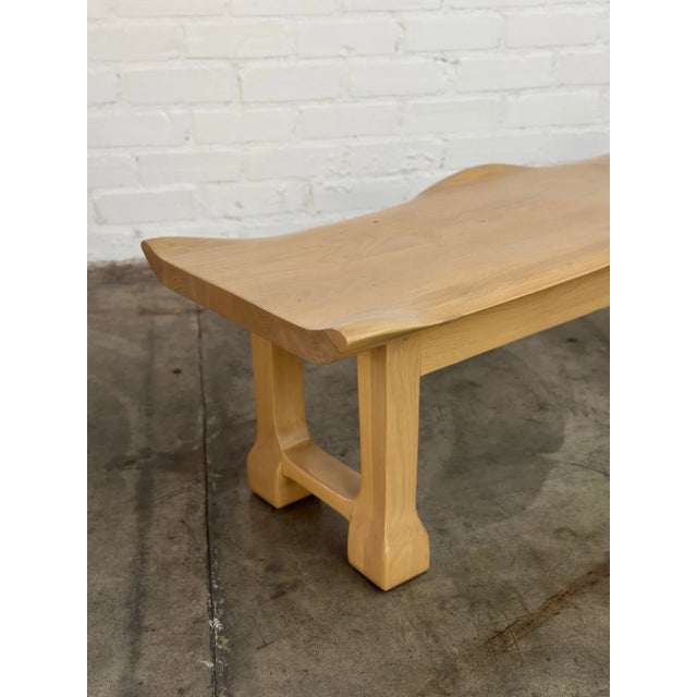 Sculptural Wavy Bench Handcrafted For Sale - Image 4 of 14