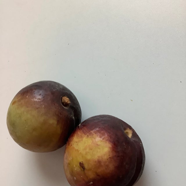 Early 20th Century Italian Alabaster Stone Red Plums - a Pair For Sale - Image 11 of 12
