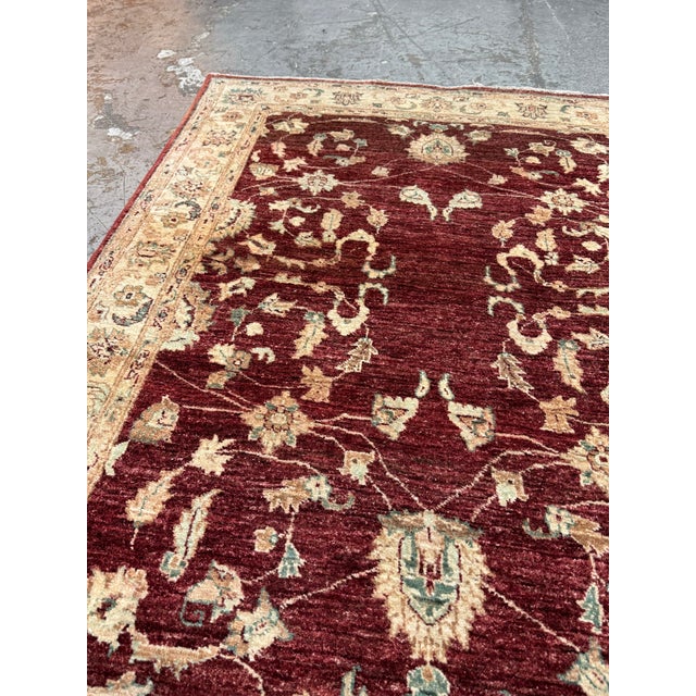 4ft 2in × 5ft 8in Pak-Veg Hand-Knotted Area Rug, Vintage For Sale - Image 10 of 12