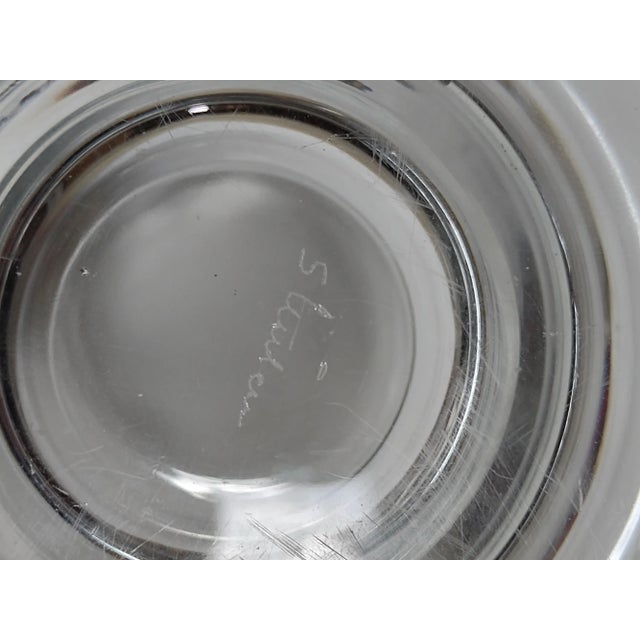 White 1990s Steuben Crystal Vase, Signed For Sale - Image 8 of 9