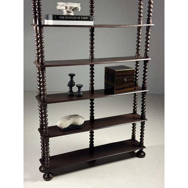 French Bookcase in Walnut For Sale - Image 3 of 18