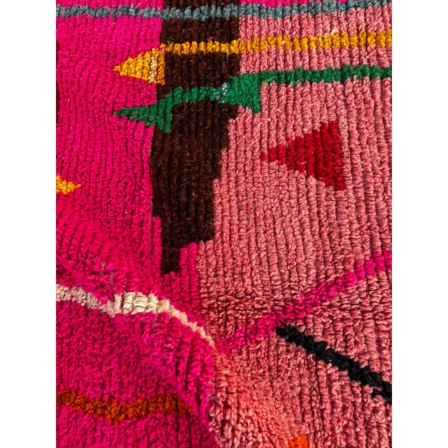 Moroccan Boujad Wool Rug, 1990 For Sale - Image 9 of 12