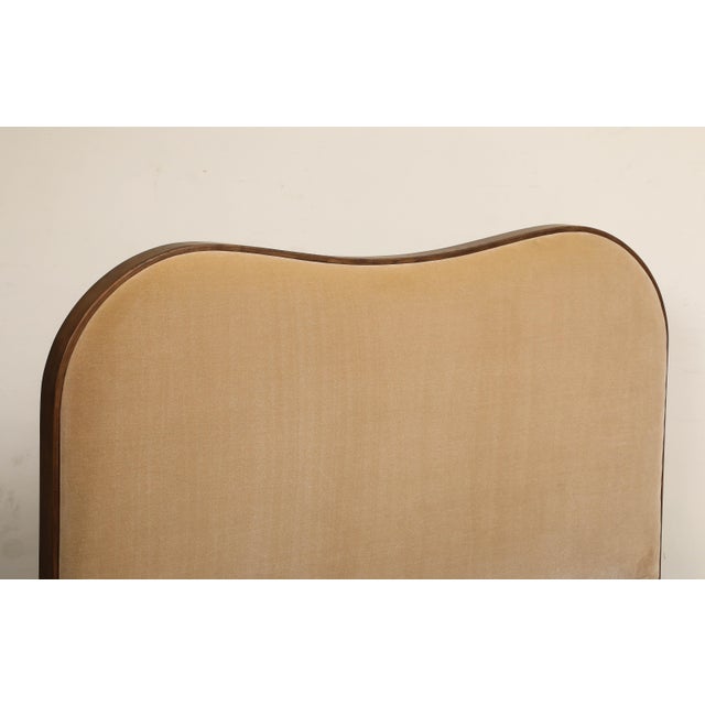 2020s Camel Brown Upholstered Queen Bed Frame With Storage Drawer For Sale - Image 5 of 15