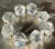 Late 20th Century Vintage Boho Faceted Crystal Lucite Beaded Stretch Bracelet For Sale - Image 5 of 11