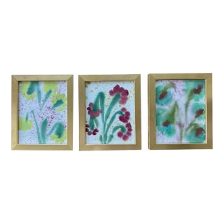Contemporary Melvin G Original Paintings From Her Sold Out Fiori Collection, Framed For Sale