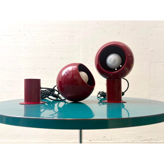 Magnetic Eyeball Table Lamps, Italy, 1970s For Sale - Image 4 of 17