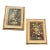 Mid 20th Century Italian Florentine Floral Gilt Wood Plaques - Set of 2 For Sale