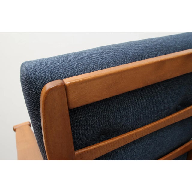 Blue Dark Blue Armchair, 1960s For Sale - Image 8 of 13