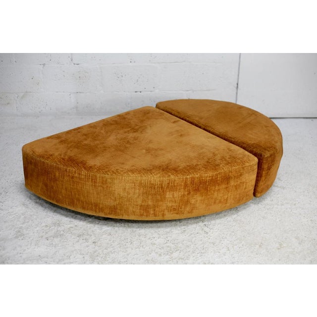 Set of Velvet Poufs, 1970s For Sale - Image 15 of 17