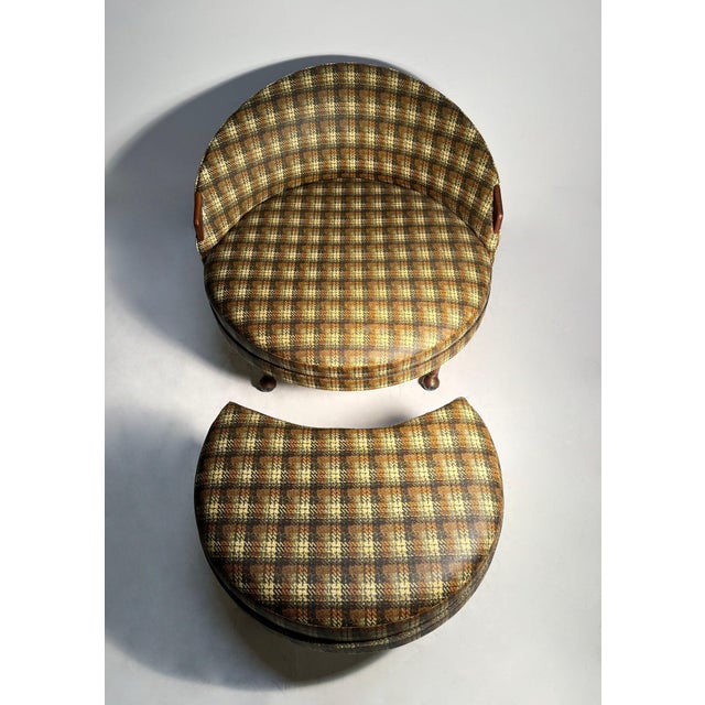 Mid-Century Modern Adrian Pearsall "Havana" Satellite Chaise Lounge Chair & Ottoman / Baughman For Sale - Image 3 of 5