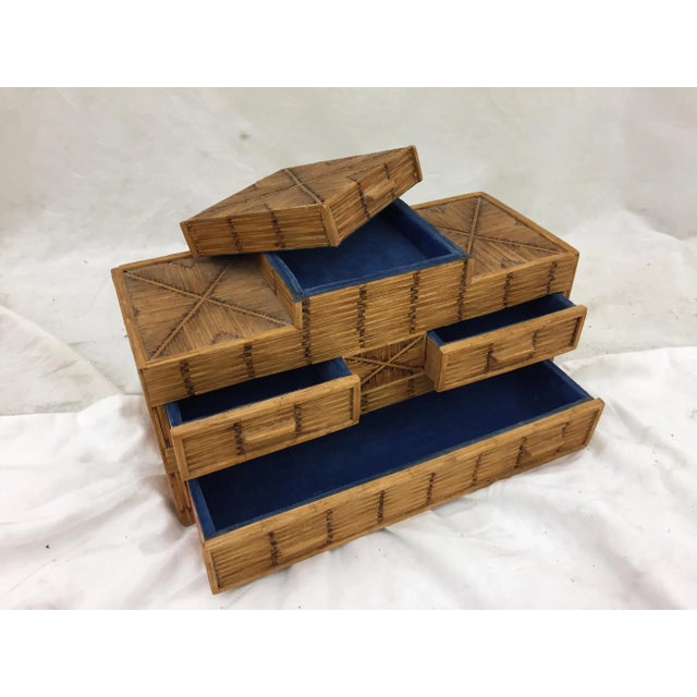 Vintage Folk Art Jewelry Box For Sale - Image 4 of 11