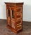 Solid Reclaimed Hand Carved Teak & Glass Cabinet, 2 Doors For Sale In Boston - Image 6 of 7