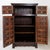 Brutalist Spanish - 1950s Measures : 101x55cm H:161,5 Spanish Brutalist-style dark wood storage unit, notable for its...