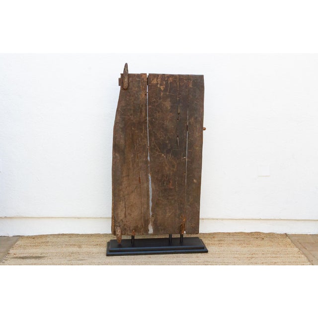 Wood Rare Authentic Bamana Guardian African Door For Sale - Image 7 of 8