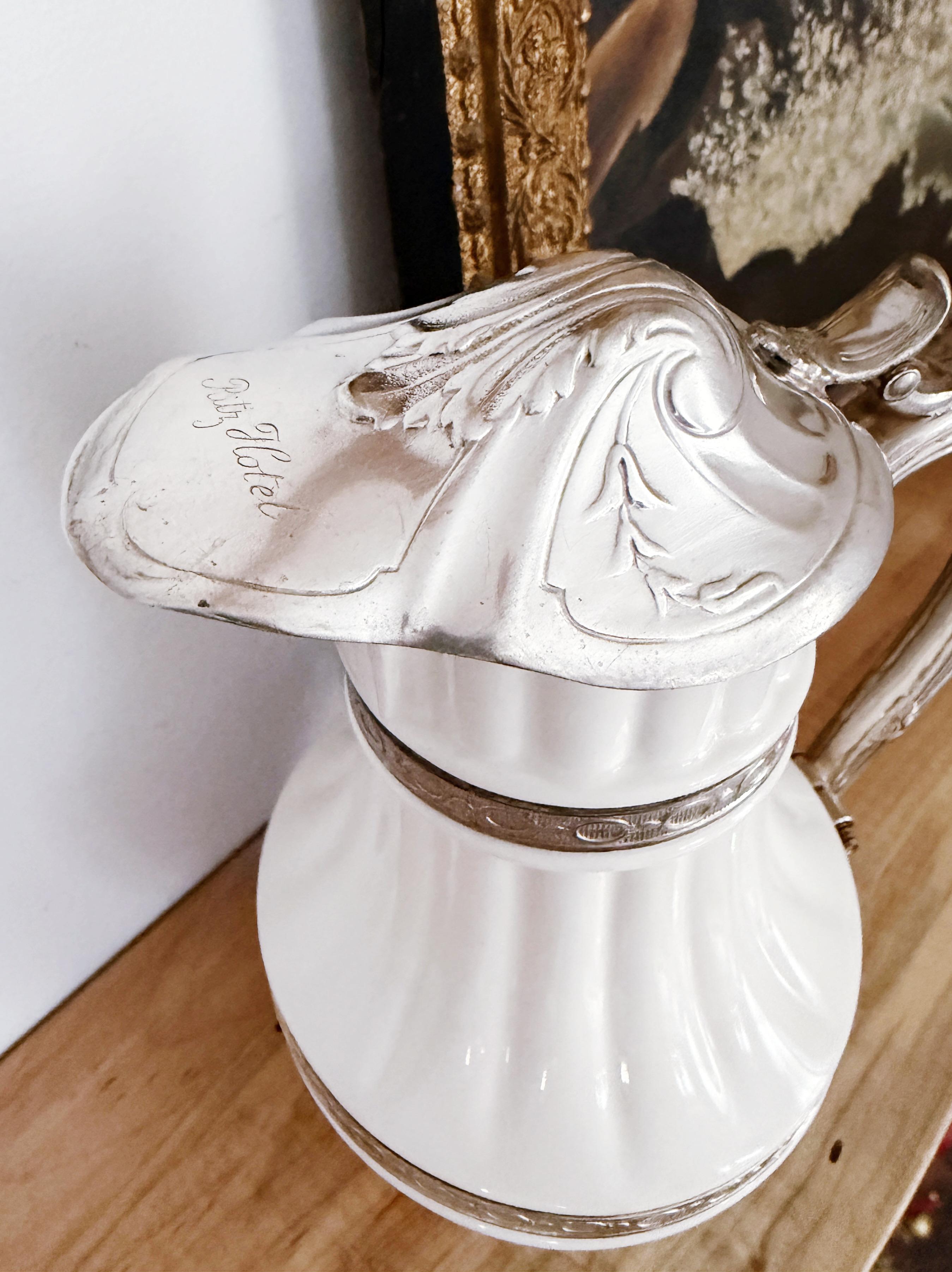 Antique China and Silver Teapot From the Ritz Hotel in London