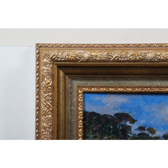 Andrea Patrisi Posillipo Naples Nautical Harbour Boat Oil Painting on Board 37" For Sale - Image 9 of 12