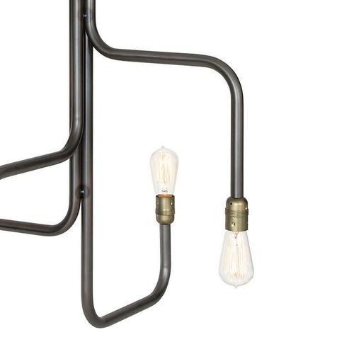 Large Black Oxide Steel Strapatz Ceiling Lamp by Sabina Grubbeson for Konsthantverk For Sale - Image 4 of 12