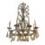 19th C. Italian Bronze and Crystal Chandelier For Sale