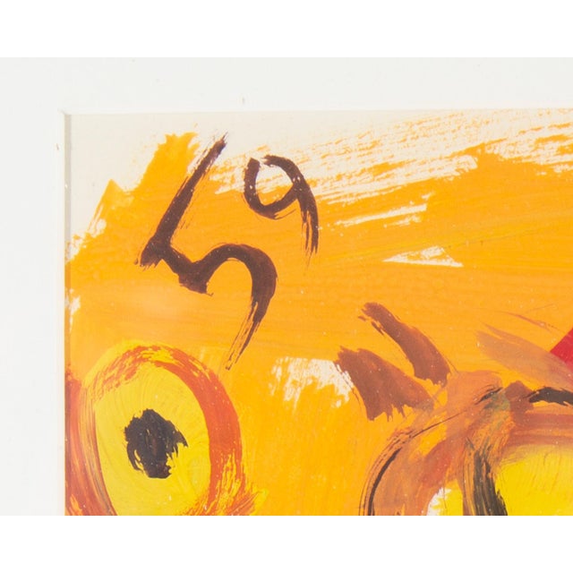 Abstract 1959 Abstract Painting on Paper by Harry Hilson For Sale - Image 3 of 8