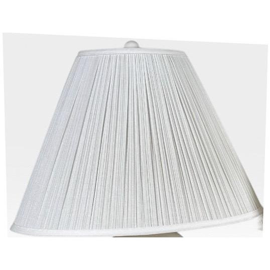 Vintage Neoclassical White Glazed Ceramic Urn Lamps - A Pair For Sale - Image 4 of 11