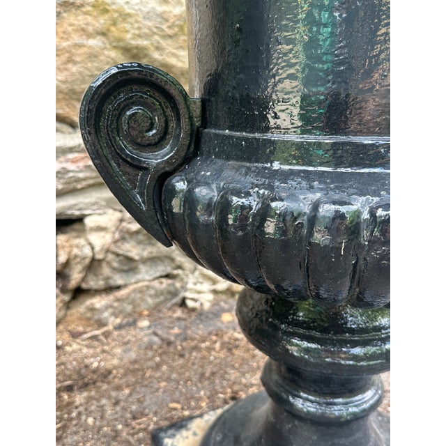 Neoclassical Late 20th Century Cast Iron Haddo House Urn in the Style of William Adam of Scotland For Sale - Image 3 of 14