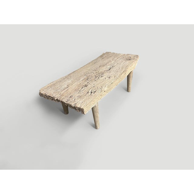 Andrianna Shamaris St. Barts Teak Wood Coffee Table or Bench For Sale - Image 18 of 18