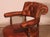 Small Vintage Armchair in English Cognac Mahogany and Leather, 1800s For Sale - Image 13 of 15