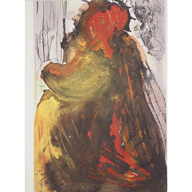 Salvador Dali, David's Prayer, Lithograph For Sale - Image 5 of 5