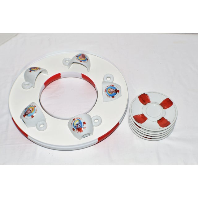 Postmodern 2005 Illy Art Collection Julian Schanbel Chuck Demitasse Cups & Saucer Set- 10 Pieces For Sale - Image 3 of 6