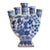 Vintage Chinese Blue and White Tulip Vase Vase For Sale