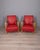 Vintage Italian Armchairs in Red Leather, 1950s, Set of 2 For Sale - Image 17 of 17