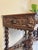 Wood Antique Console Table in Carved Wood, 1890s For Sale - Image 7 of 17