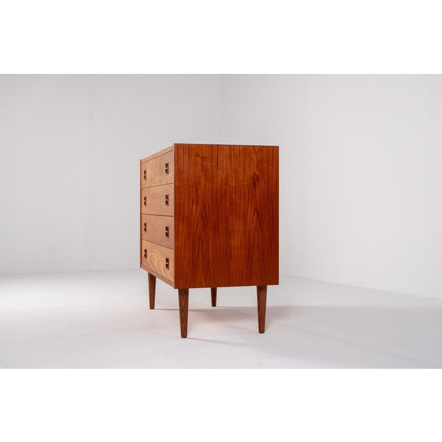 Wood Mid-Century Danish Teak Chest of Drawers, 1960s For Sale - Image 7 of 13