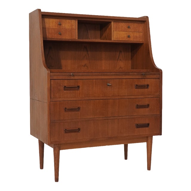 Teak Secretary by Gunnar Nielsen Tibergaard for Tibergaard, 1960s For Sale
